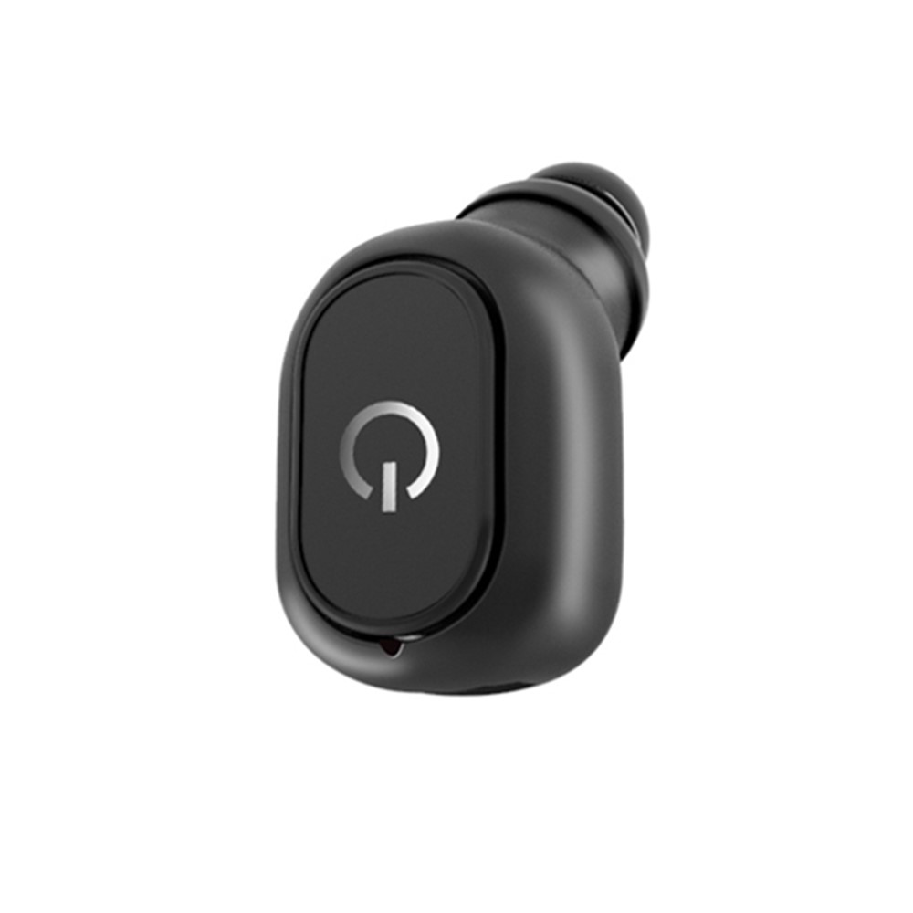 Mini Wireless Bluetooth In-ear Single Earphone with Mic - Black-1