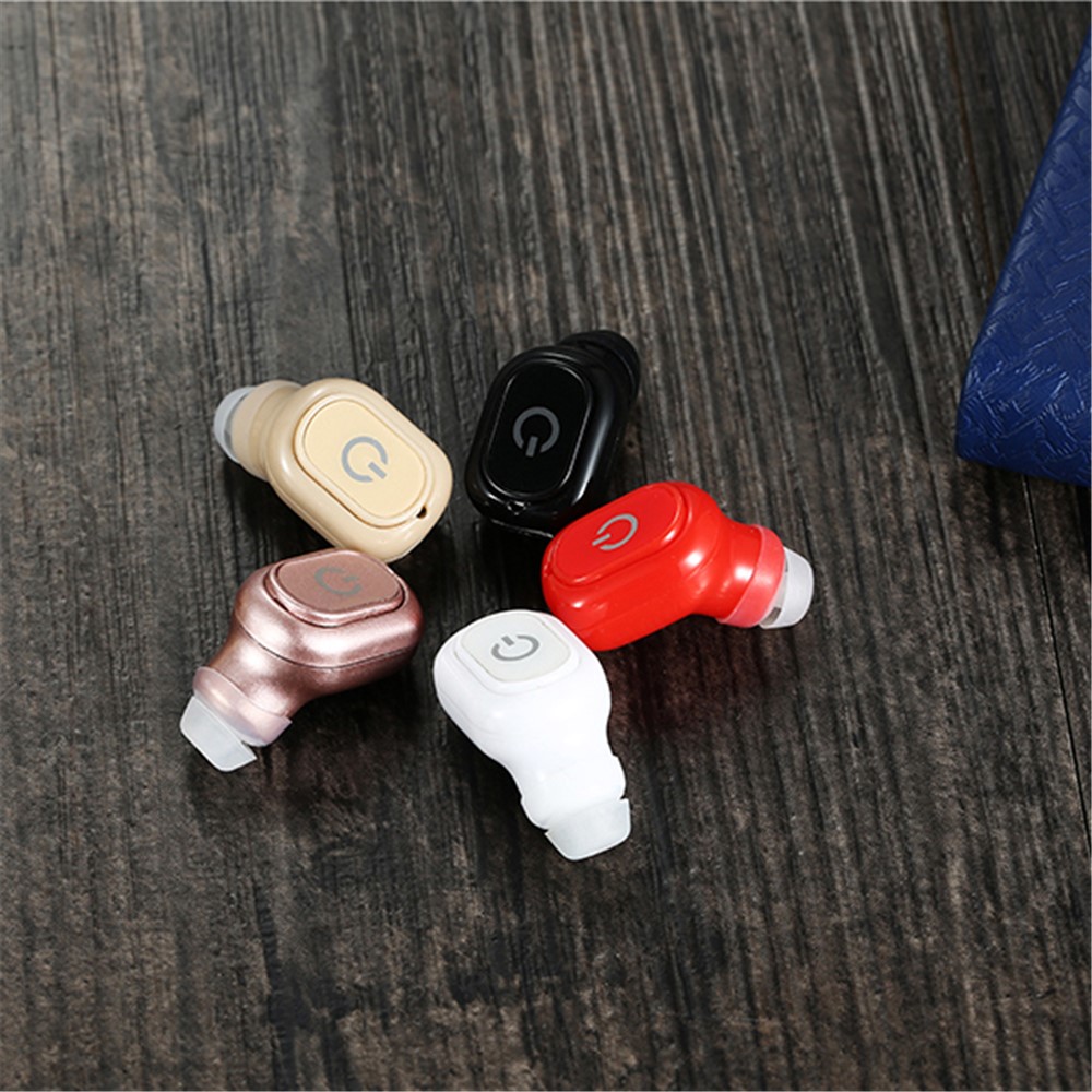 Mini Wireless Bluetooth In-ear Single Earphone with Mic - Black-11