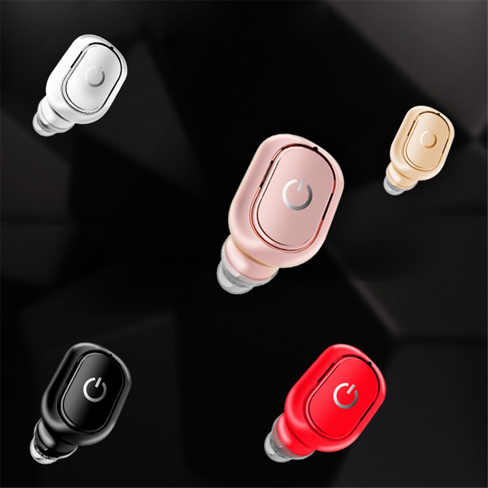 Mini Wireless Bluetooth In-ear Single Earphone with Mic - Black-9