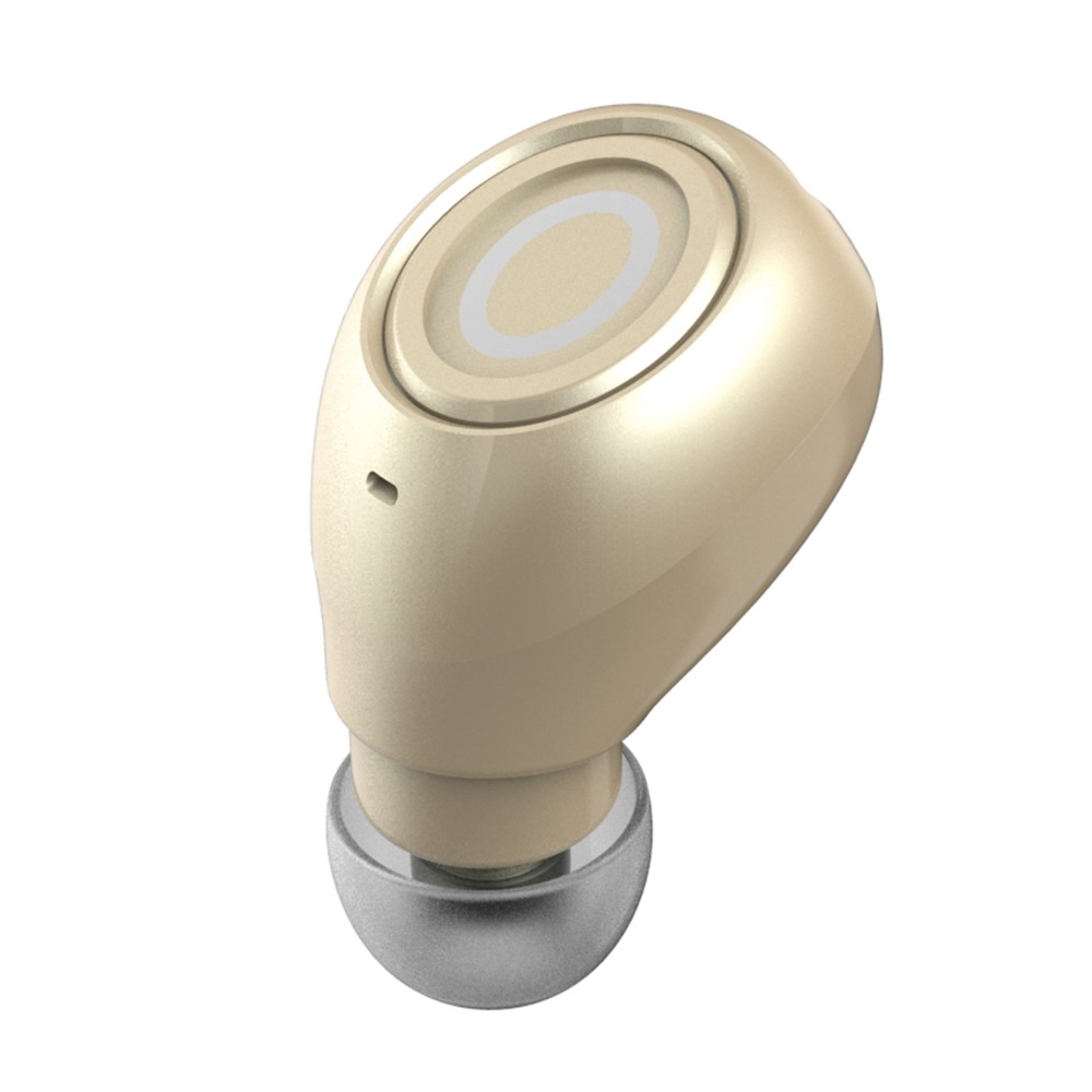 

Mini Lightweight Portable Wireless Bluetooth 4.1 In-ear Headphone - Gold Color