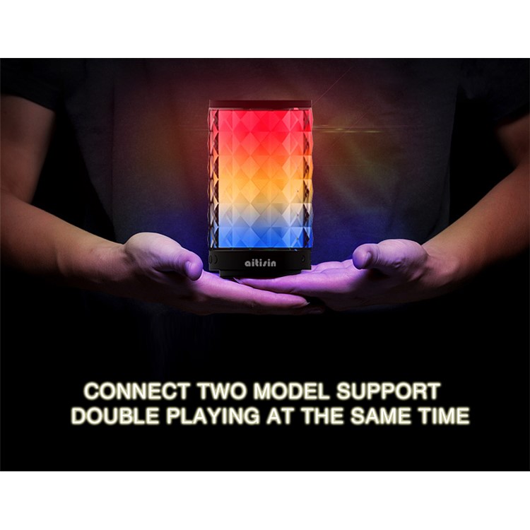 A2000 Mini Portable Wireless Bluetooth Speaker with Colorful LED Light Support TF Card/Aux Input-5