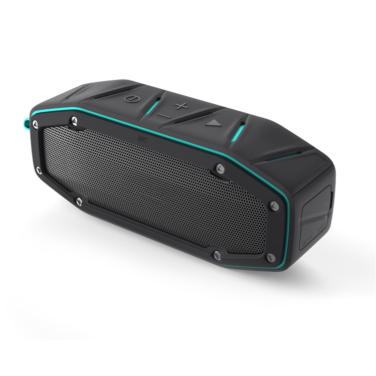 EBS-503 20W Outdoor IPX6 Waterproof Rugged Music Speaker Portable Wireless Bluetooth Speaker - Black / Blue-1