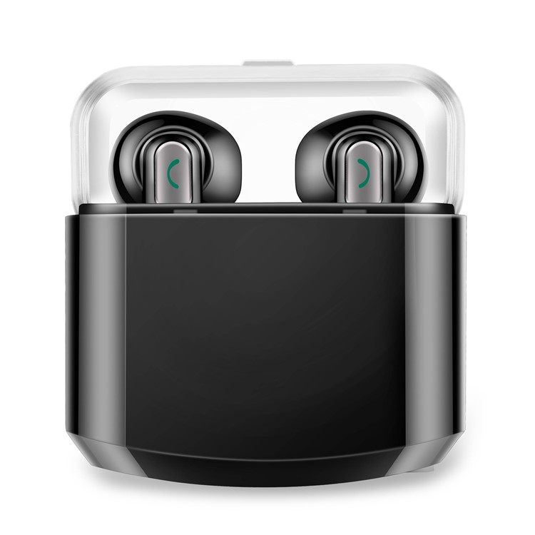 BTH-X8 TWS Mini Wireless Stereo Bluetooth Earphones with Charging Case Box - Black-4