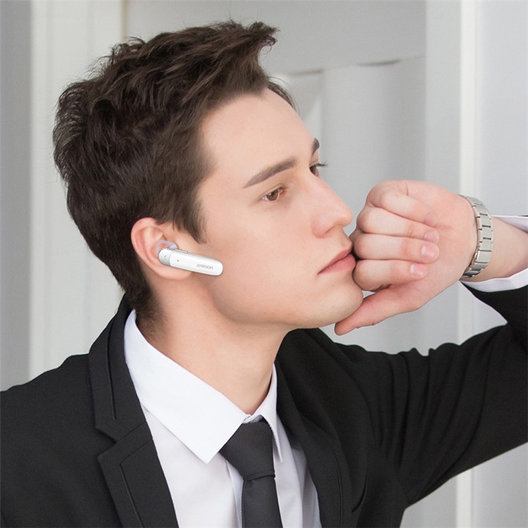 JOYROOM JR-B3 Monaural In-ear Wireless Bluetooth DSP Stereo Headphone with Mic for iPhone Samsung - White-3