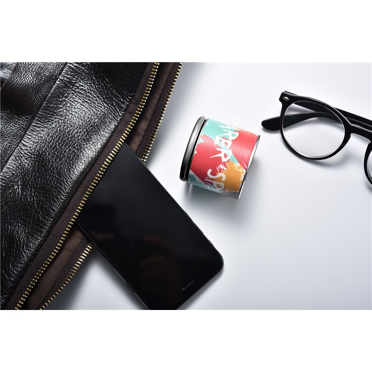ICARER SPACE BF-120 Patterned Mini Portable Bluetooth V4.2 Speaker - Black / Red-19