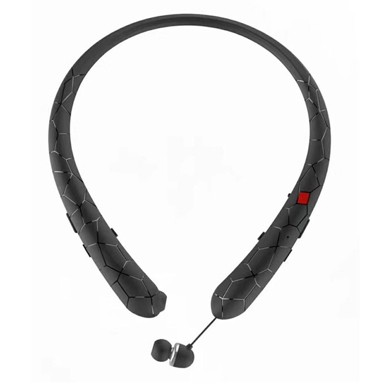 HX831 Neckband Bluetooth In-ear Sports Stereo Earphone with Microphone - Black-1