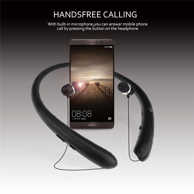 HX831 Neckband Bluetooth In-ear Sports Stereo Earphone with Microphone - Black-4