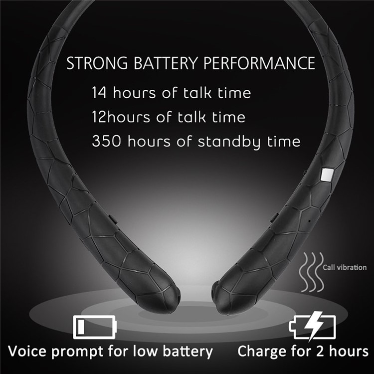 HX831 Neckband Bluetooth In-ear Sports Stereo Earphone with Microphone - Black-6