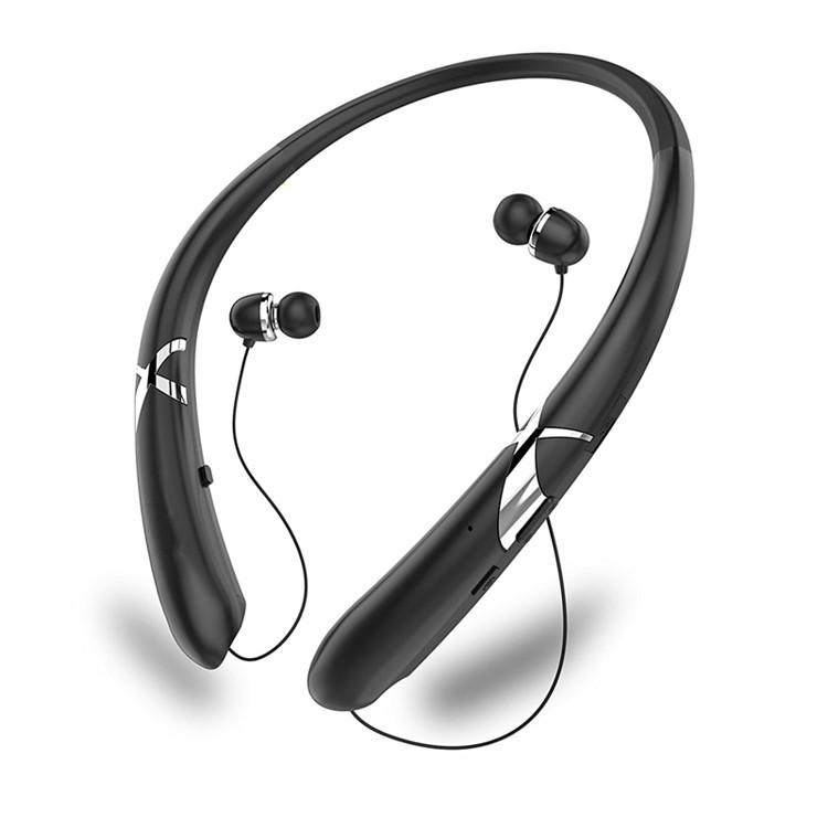 HX965 Neckband Bluetooth In-ear Sports Stereo Earphone with Microphone - Black-1