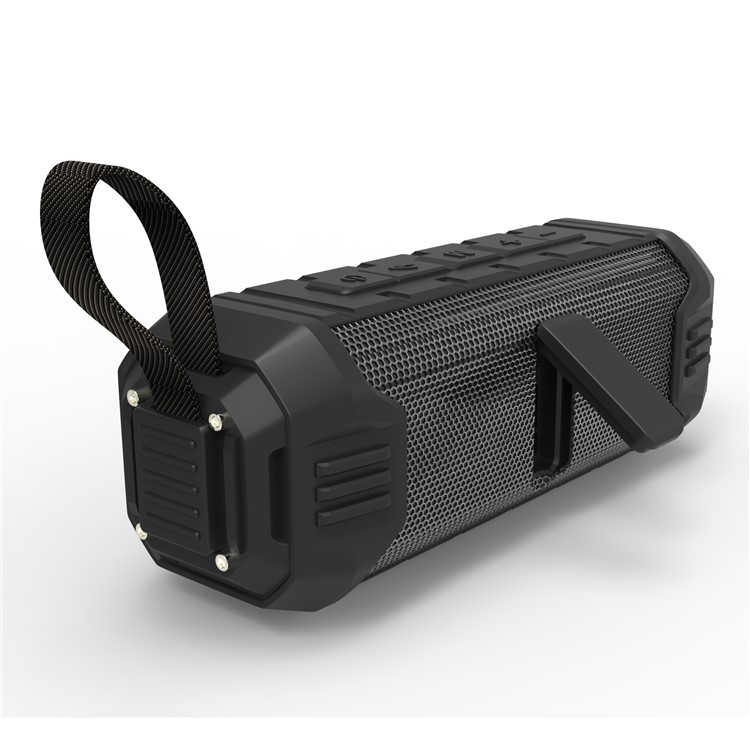 NR-1000 Outdoor Waterproof Wireless Bluetooth Speaker with 5000mAh Power Bank for iPhone Samsung - Black-3