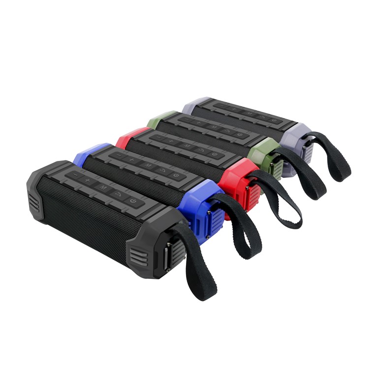 NR-1000 Outdoor Waterproof Wireless Bluetooth Speaker with 5000mAh Power Bank for iPhone Samsung - Black-4