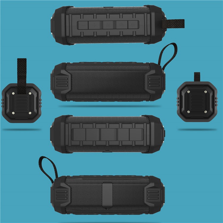 NR-1000 Outdoor Waterproof Wireless Bluetooth Speaker with 5000mAh Power Bank for iPhone Samsung - Black-8
