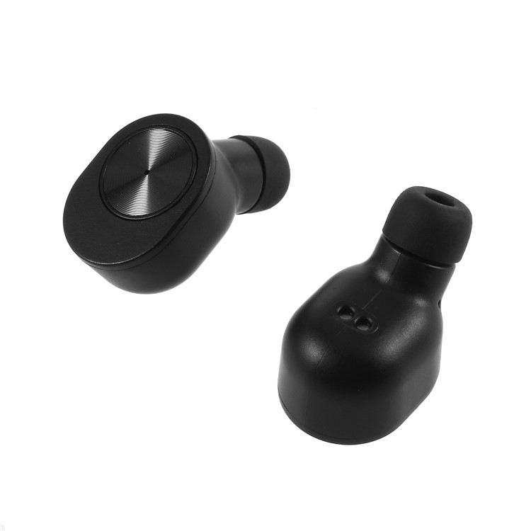 TWS GW10 Double Stereo Bluetooth Mini Headset with 450mAh Charging Dock - Black-2
