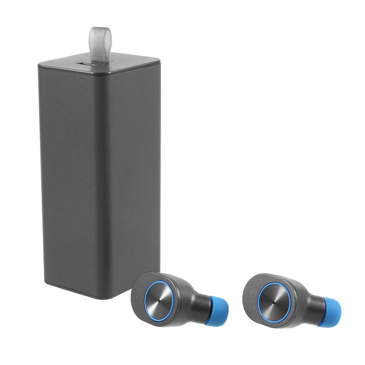 TWS GW10 Hands-free Call Noise Cancellation Bluetooth Mini Earphone - Blue-6