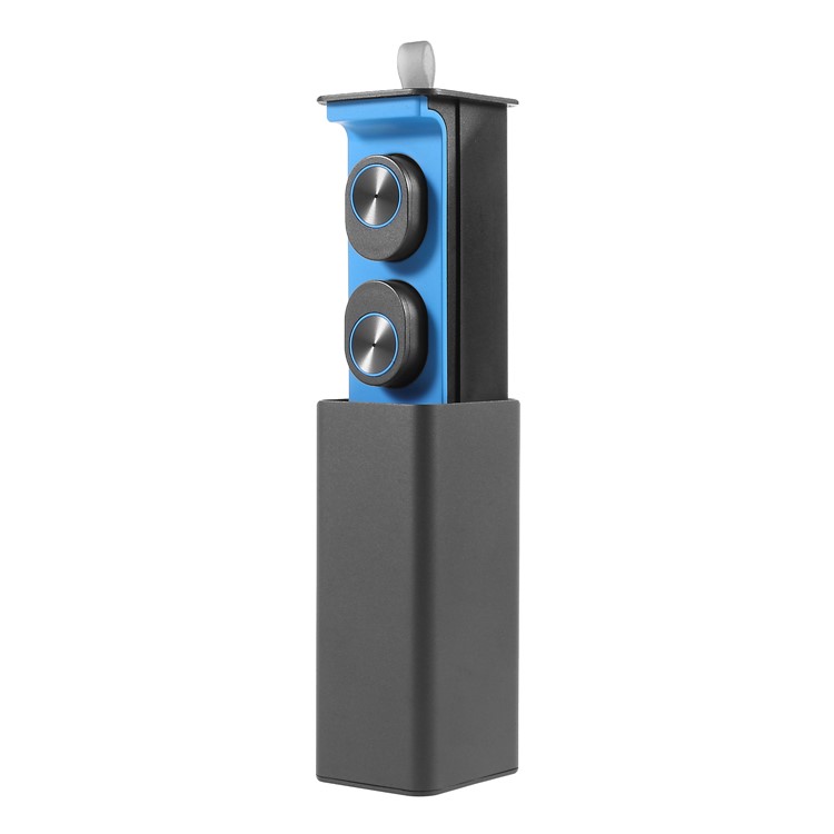TWS GW10 Hands-free Call Noise Cancellation Bluetooth Mini Earphone - Blue-7