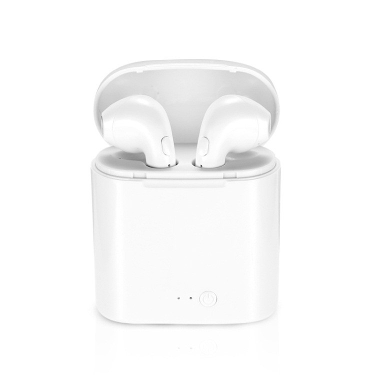 i7 TWS In-ear Wireless Bluetooth 4.1 Stereo Double Headphones with Charging Case for iPhone Samsung - White-1