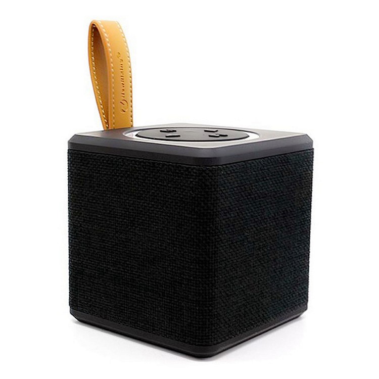 

NR1016 Square Shaped Cloth Surface Portable Mini Bluetooth 2.1 Speaker with Mic Support TF Card - Black, iPhone X