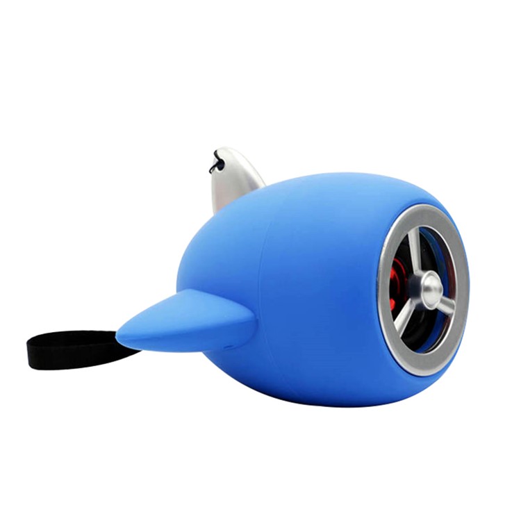 

NR1015 Mini Airplane Propeller Shape Portable Wireless Bluetooth Speaker Support TF Card/U Disk/FM - Blue, iPhone X