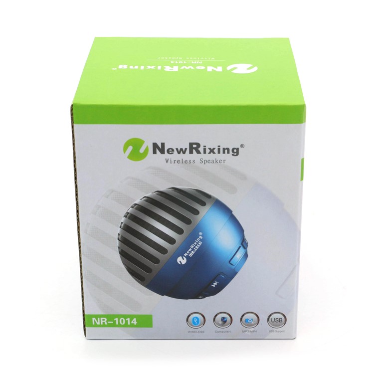 NR-1014 Rechargable Portable Wireless Bluetooth 3.0 Bass Mini Louder Speaker Support TF Card - Black-4