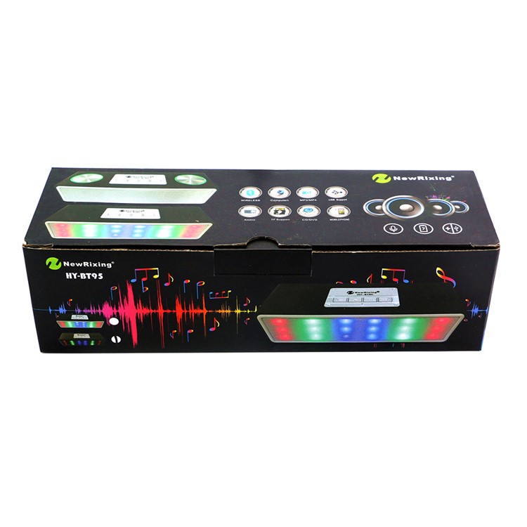 HYBT96 Wireless Music Speaker Support Hands-free Phone Call/FM/TF Card/Aux-in - Black-3