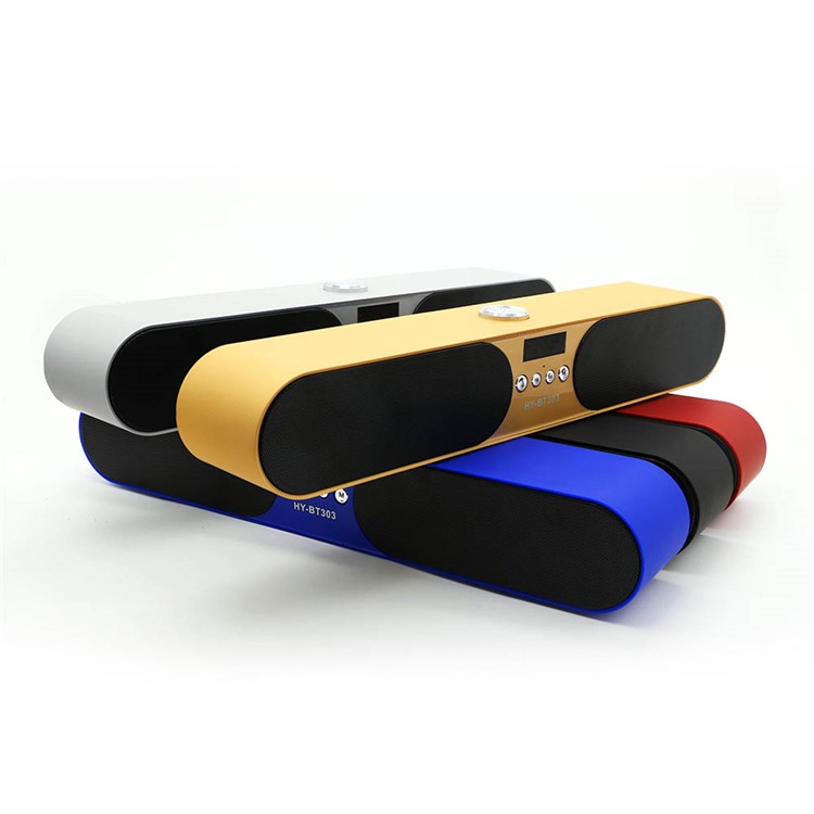 HYBT303 10W Double Speaker and Diaphragm LED Screen Outdoor Bluetooth Speaker with Mic - Black-4