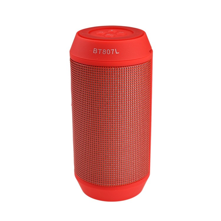 BT807L Portable LED Color Light Wireless Bluetooth Speaker with Mic - Red-2