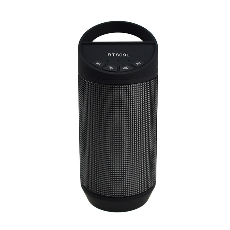 BT809L LED Color Light Cycling Sports Wireless Bluetooth Speaker with Mic - Black-2
