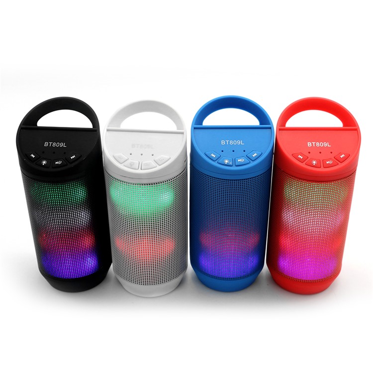 BT809L LED Color Light Cycling Sports Wireless Bluetooth Speaker with Mic - Black-3