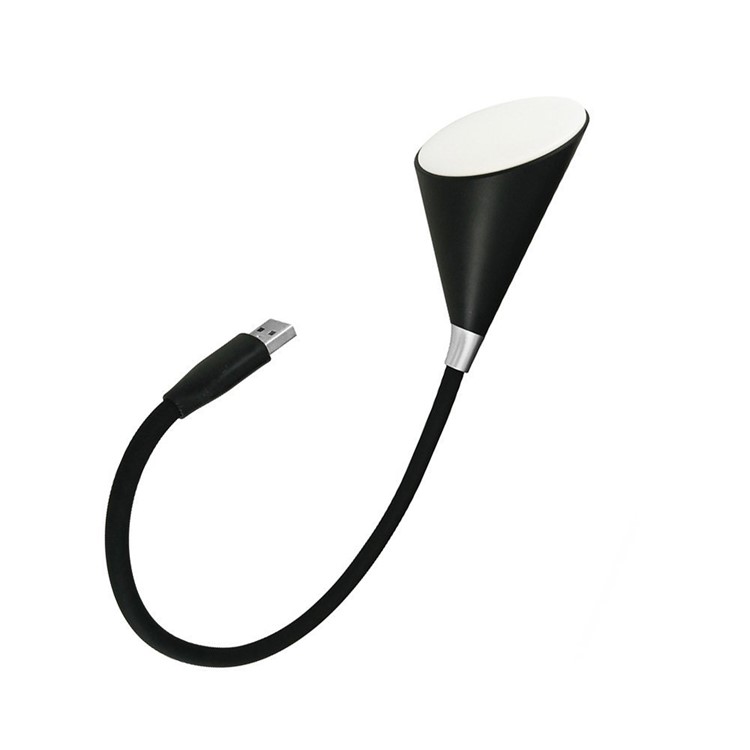 2-in-1 Dimmable Reading Light Lamp Wireless Bluetooth Speaker with USB Port - Black-3