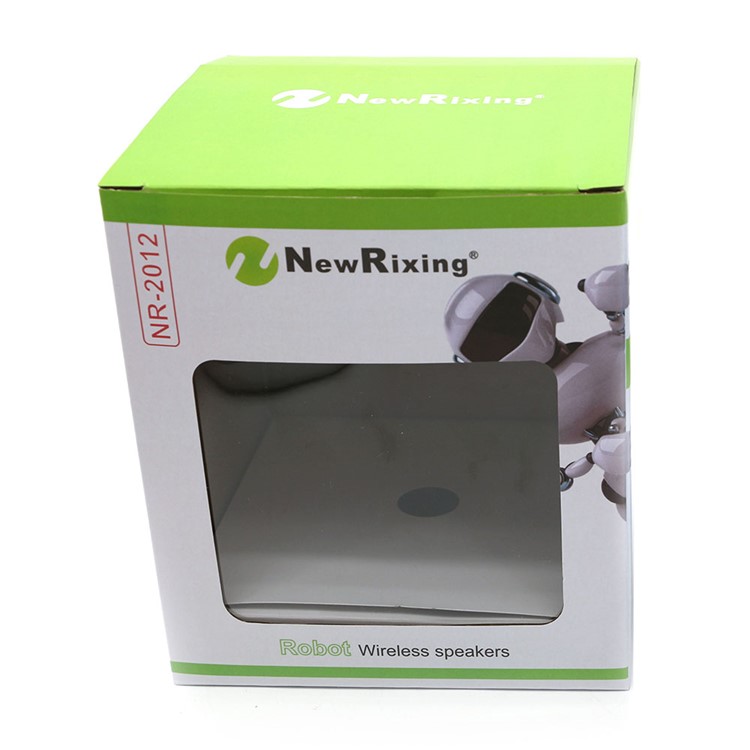 NR2012 Robot LED Color Light Double Speaker Wireless Bluetooth Speaker with Mic - Black-4