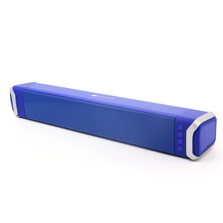 

NR2017 10W Bar Double Speaker Outdoor Wireless Bluetooth Speaker with Mic - Blue, iPhone X