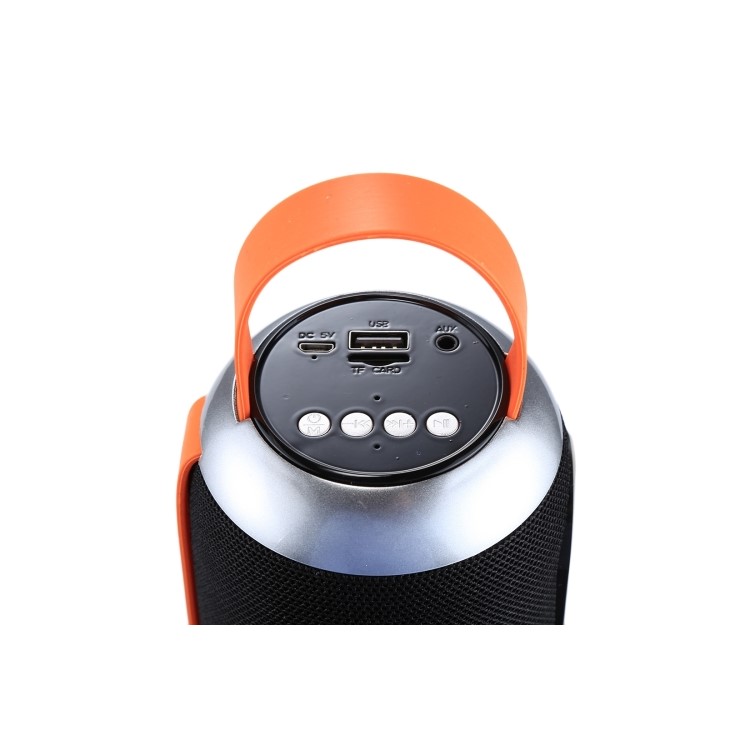 TG112 Portable Bluetooth Speaker with Mic & FM Radio Function Support Hands-free & TF Card & U Disk Play - Black-4