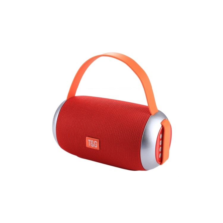 TG112 Portable Bluetooth 4.2 Speaker with Mic & FM Radio Function Support Hands-free & TF Card & U Disk Play - Red-1