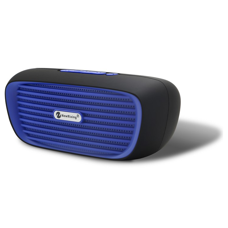 NR2019 Multifunctional Double Speaker Outdoor Bluetooth Speaker with Mic - Blue-1