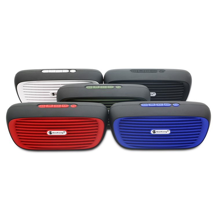 NR2019 Multifunctional Double Speaker Outdoor Bluetooth Speaker with Mic - Blue-2