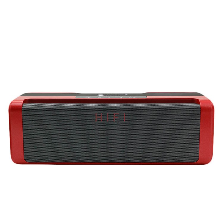 

NR3012 Portable Wireless HiFi Stereo Bluetooth Music Speaker with Digital Display for iPhone Samsung - Red, iPhone X