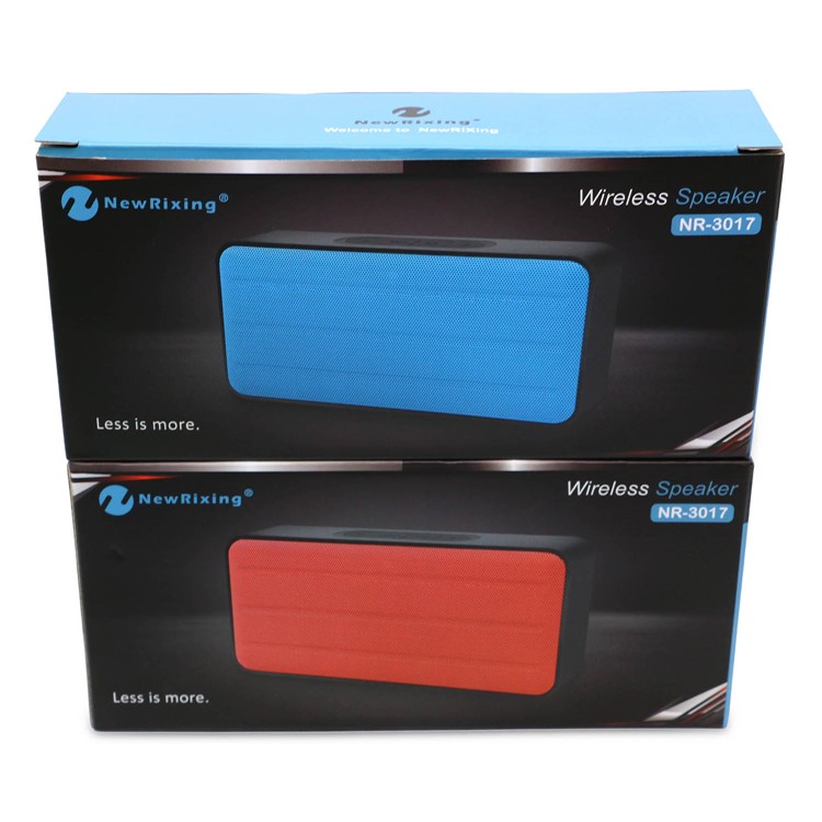 NR3017 Double Speakers Wireless Bluetooth 2.1 Speaker Support Aux-in/TF Card - Red-4