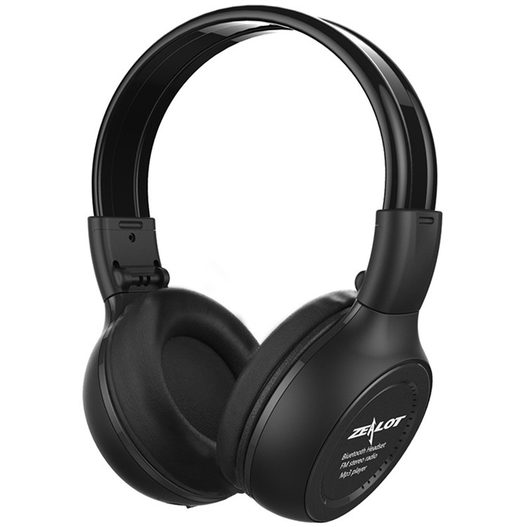 B570 Over-ear Bluetooth Headset Build-in Microphone Support Aux-in/TF Card - Black-1