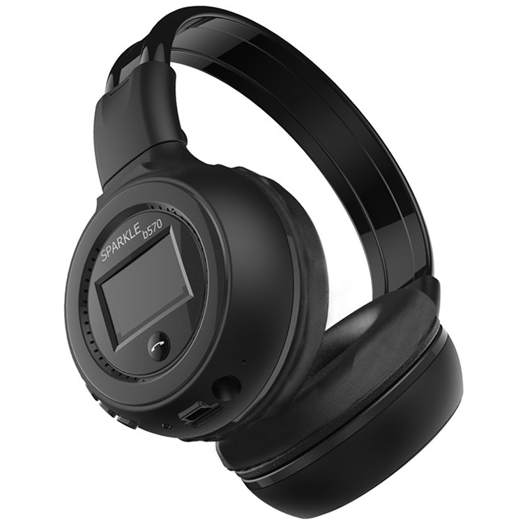 B570 Over-ear Bluetooth Headset Build-in Microphone Support Aux-in/TF Card - Black-4