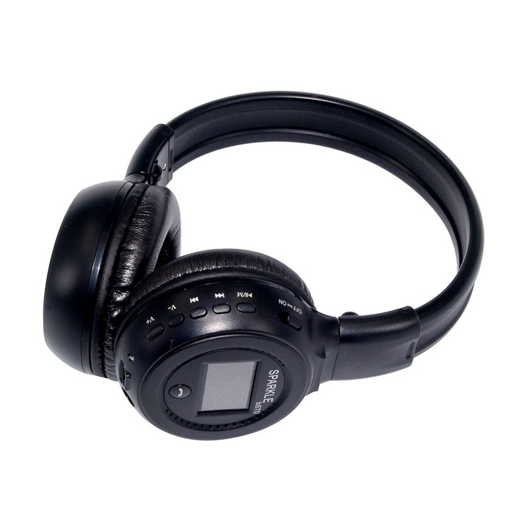 B570 Over-ear Bluetooth Headset Build-in Microphone Support Aux-in/TF Card - Black-6