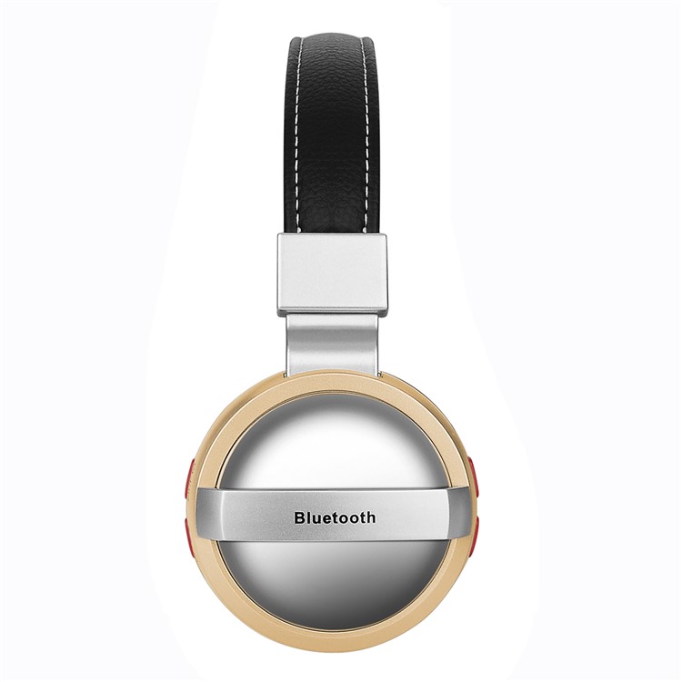 BTH-868 Fone De Ouvido Bluetooth Com Fecho De Ouvido Com Fecho De Cartão TF / Aux-in - Ouro-6
