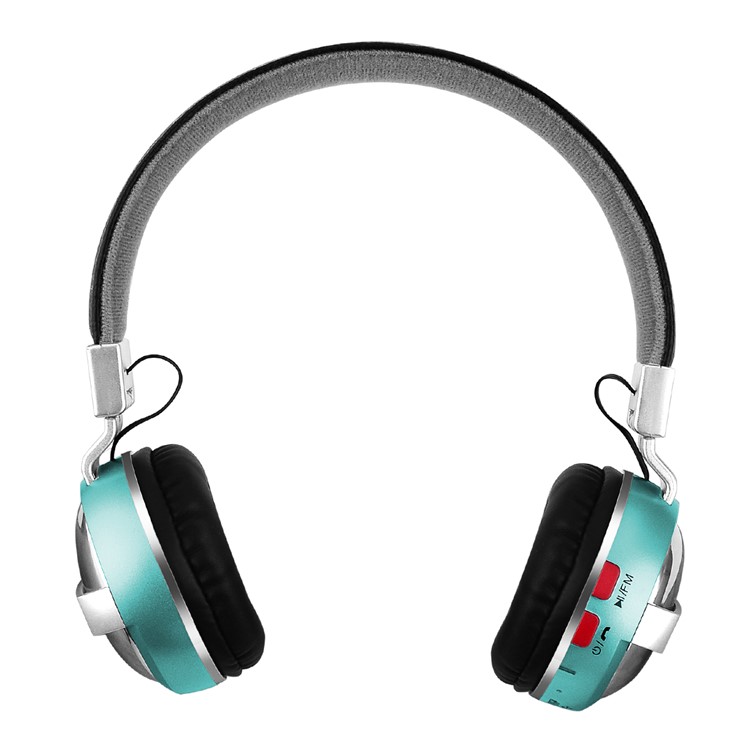 BTH-868 Fone De Ouvido Bluetooth Com Fone De Ouvido Com Fecho De Correr Com Slot De Cartão TF / Aux-in - Verde-2
