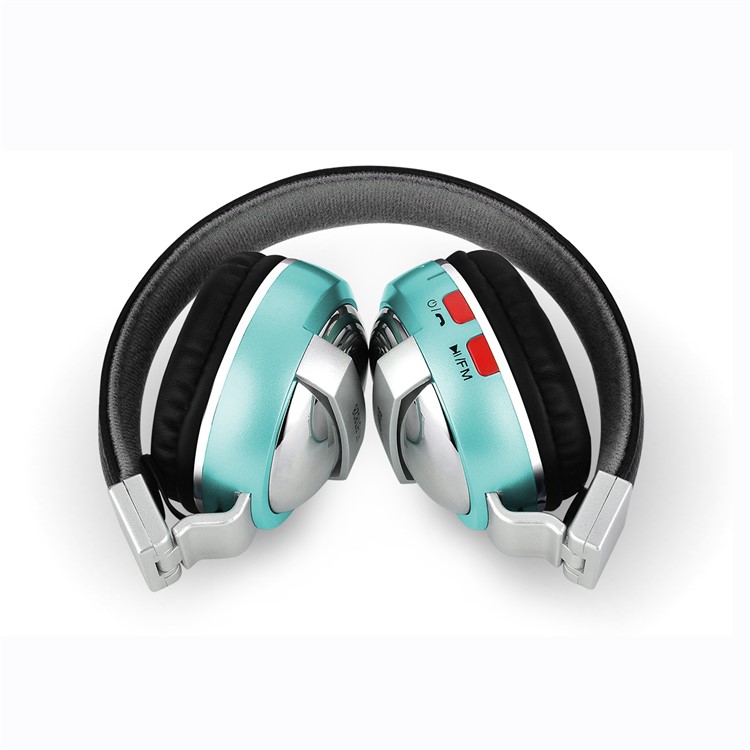 BTH-868 Fone De Ouvido Bluetooth Com Fone De Ouvido Com Fecho De Correr Com Slot De Cartão TF / Aux-in - Verde-3