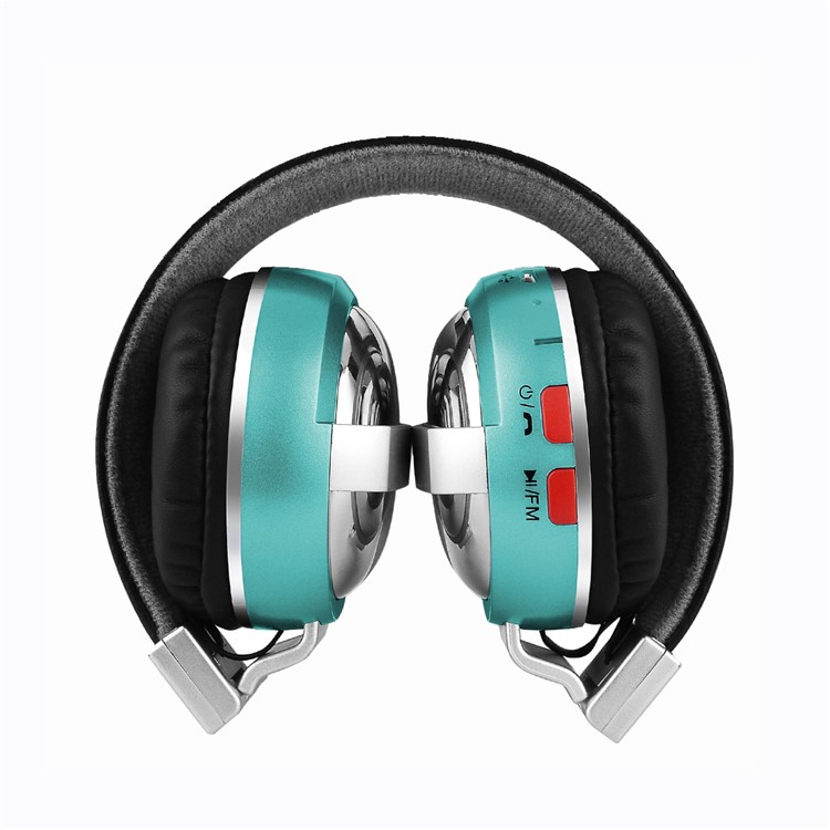 BTH-868 Fone De Ouvido Bluetooth Com Fone De Ouvido Com Fecho De Correr Com Slot De Cartão TF / Aux-in - Verde-4