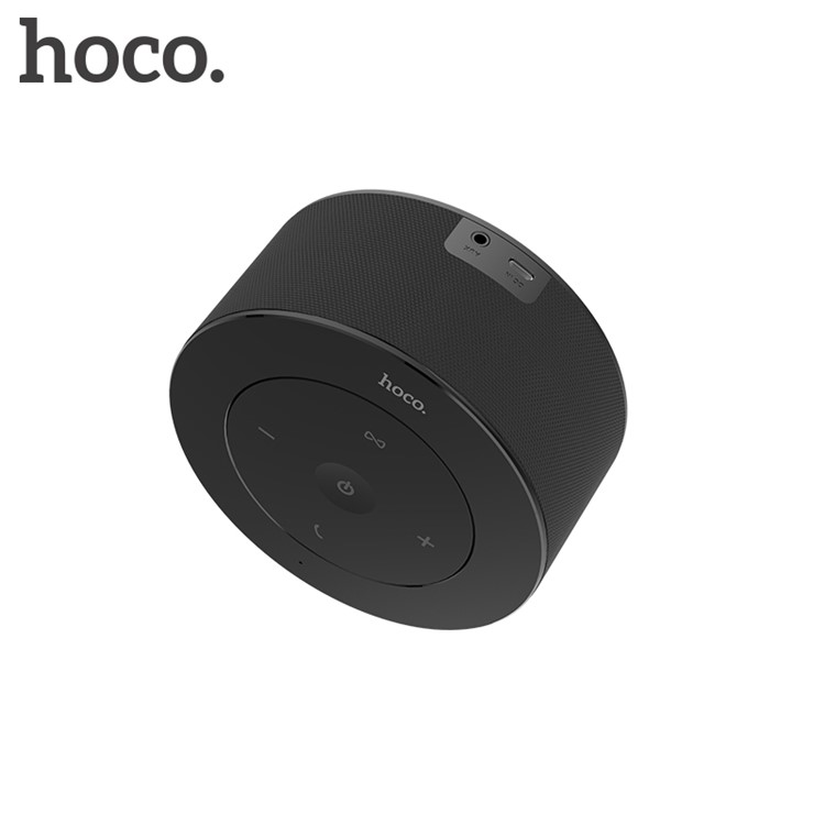 HOCO BS19 360 Surround Wireless Speaker with Mic/Aux-in - Black-3