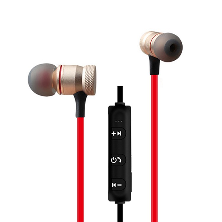 

YOGEE YC342 Magnetic Wireless Bluetooth 4.2 Sports Headphone with Mic - Red