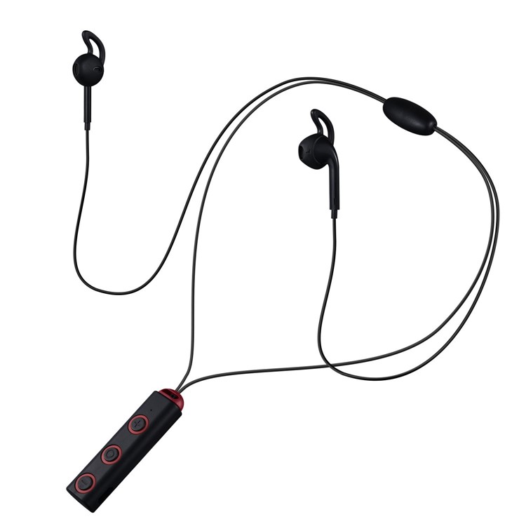 XT-13 Sport Bluetooth V4.2 Wireless Neckband Headset with Magnet Attraction - Black-3