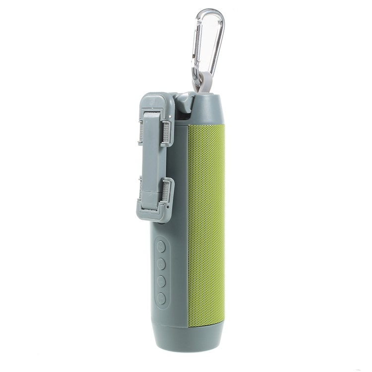 Multi-function Bluetooth Selfie Stick + Bluetooth Speaker + Portable Power Bank + Phone Holder - Green-12