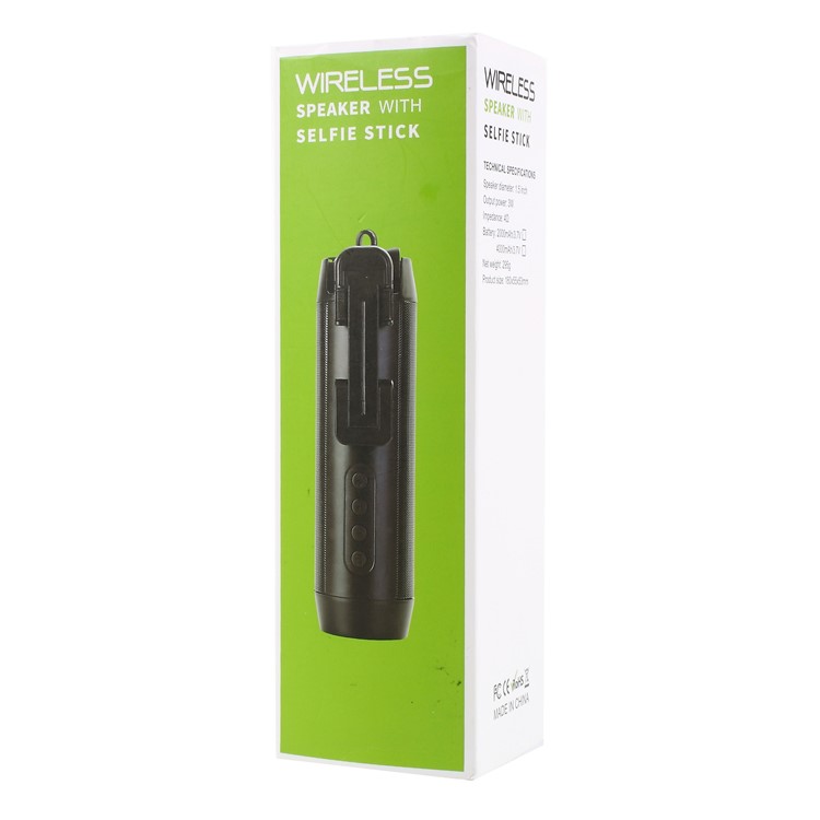 Multi-function Bluetooth Selfie Stick + Bluetooth Speaker + Portable Power Bank + Phone Holder - Green-14