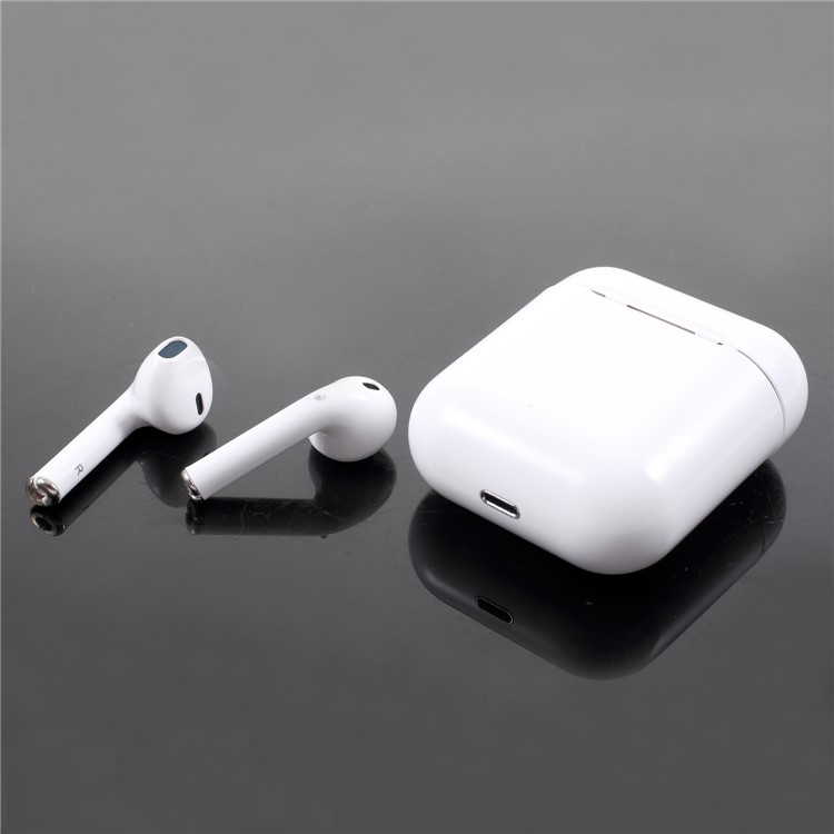 TWS Verdadeiro Estéreo Sem Fio Bluetooth 4.2 Fone De Ouvido Com Caixa De Carregamento Caso (botão De Alimentação Caixa De Carga Na Parte De Trás)-6